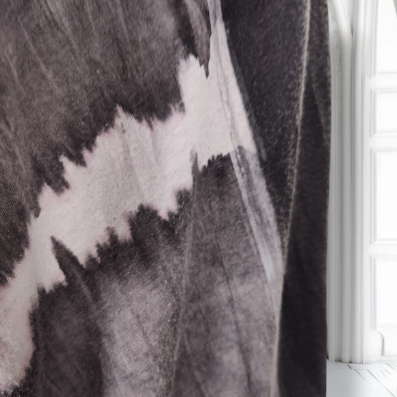 AllSaints Spitalfields Oversized Horse Graphic Tee M Cotton Modal Tie Dye Top - Picture 11 of 15